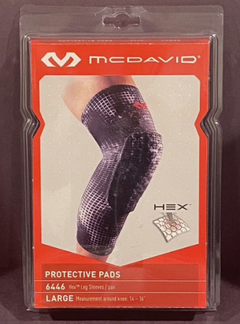 NEW - MCDAVID HEX PAD PROTECTIVE KNEE PADS - ADULT LARGE - 1 PAIR